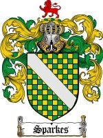 Sparkes coat of arms family crest download