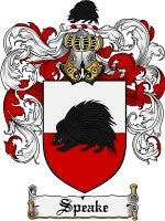Speake coat of arms family crest download