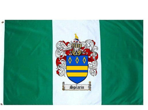 Spearin family crest coat of arms flag