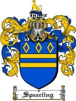 Spearling coat of arms family crest download