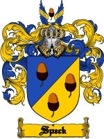 Speck coat of arms family crest download