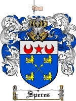 Speres coat of arms family crest download
