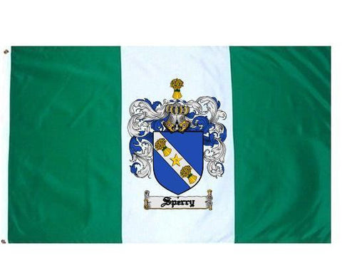 Sperry family crest coat of arms flag