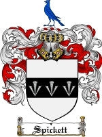 Spickett coat of arms family crest download