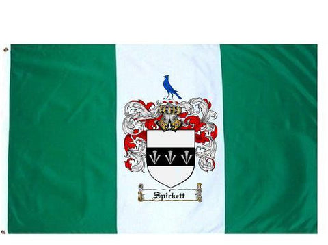 Spickett family crest coat of arms flag