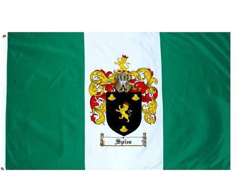 Spies family crest coat of arms flag