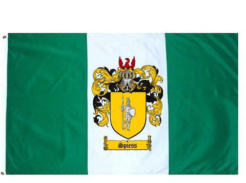 Spiess family crest coat of arms flag