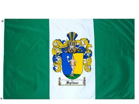 Spitzer family crest coat of arms flag