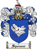 Spouner coat of arms family crest download