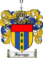 Spragge coat of arms family crest download