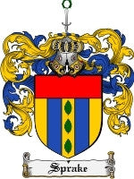 Sprake coat of arms family crest download