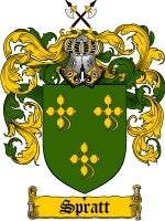 Spratt coat of arms family crest download