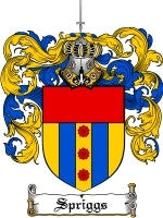 Spriggs coat of arms family crest download