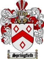 Springfield Family Tree Springfield family crest coat of arms emailed to you within 24 hours ...