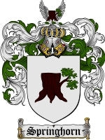 Springhorn coat of arms family crest download