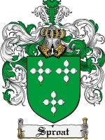 Sproat coat of arms family crest download