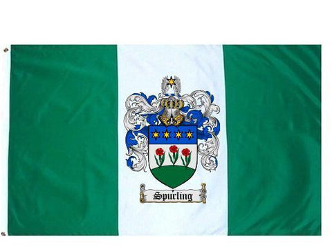 Spurling family crest coat of arms flag