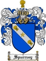 Spurrvey coat of arms family crest download