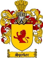 Spyker coat of arms family crest download