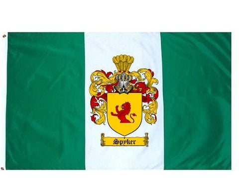 Spyker family crest coat of arms flag