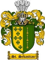 St'Sebastian coat of arms family crest download