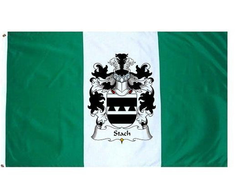 Stach family crest coat of arms flag