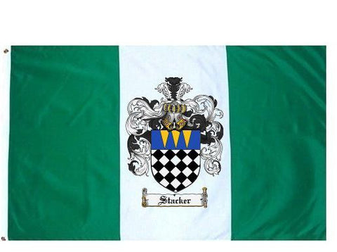 Stacker family crest coat of arms flag