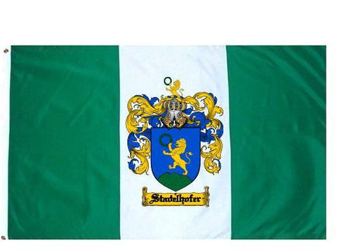 Stadelhofer family crest coat of arms flag