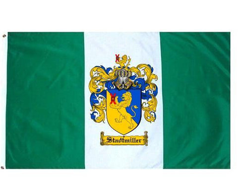 Stadtmiller family crest coat of arms flag