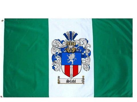 Stahl family crest coat of arms flag