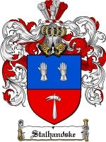 Stalhandske coat of arms family crest download
