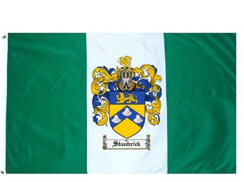 Stanbrick family crest coat of arms flag