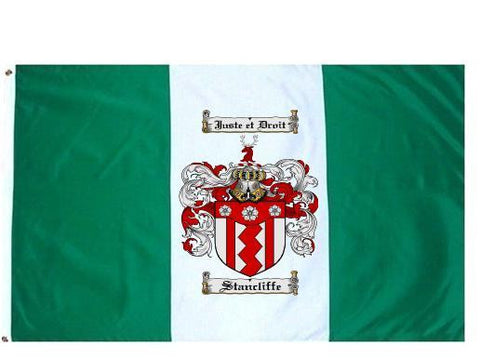 Stancliffe family crest coat of arms flag