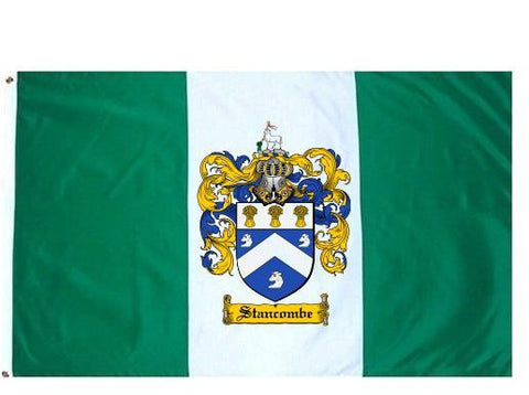 Stancombe family crest coat of arms flag