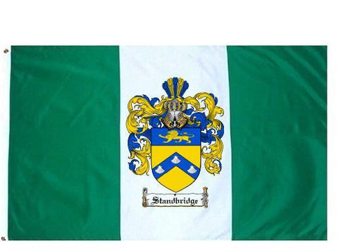 Standbridge family crest coat of arms flag
