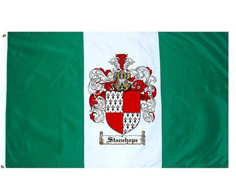 Stanehope family crest coat of arms flag