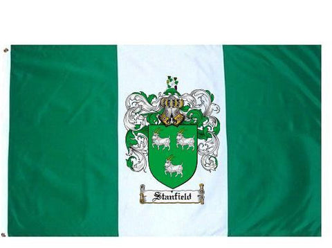 Stanfield family crest coat of arms flag
