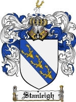 Stanleigh coat of arms family crest download