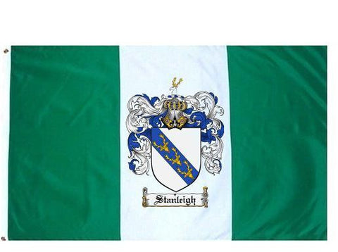 Stanleigh family crest coat of arms flag