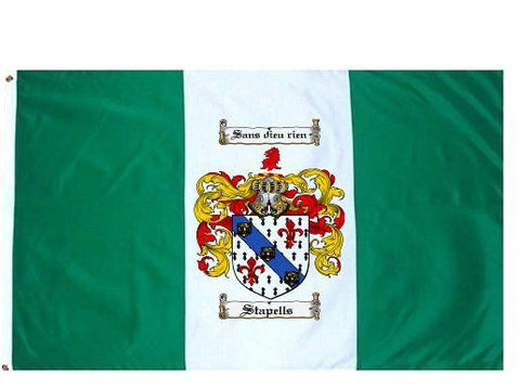 Stapells family crest coat of arms flag