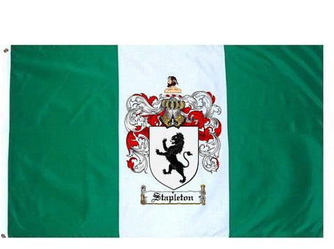 Stapleton family crest coat of arms flag