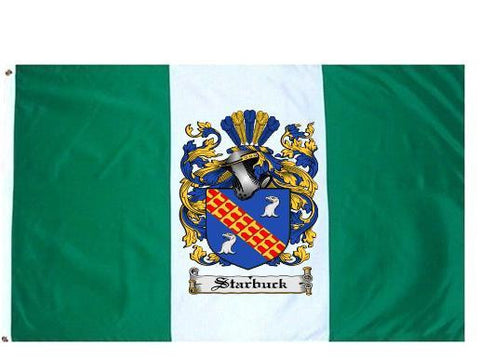 Starbuck family crest coat of arms flag