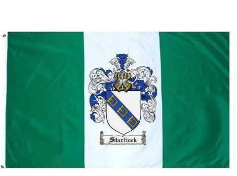 Starlinck family crest coat of arms flag