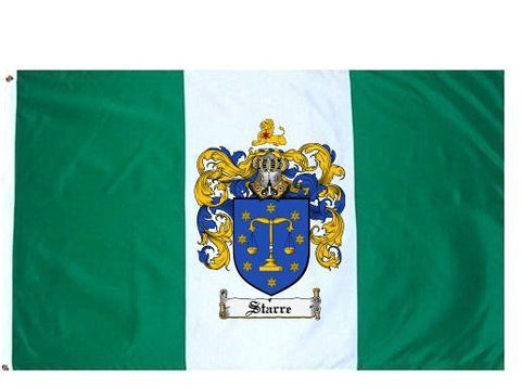 Starre family crest coat of arms flag