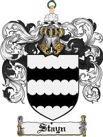 Stayn coat of arms family crest download