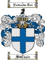 Stclair coat of arms family crest download