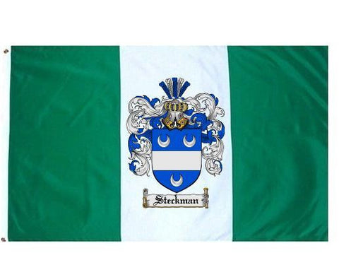 Steckman family crest coat of arms flag
