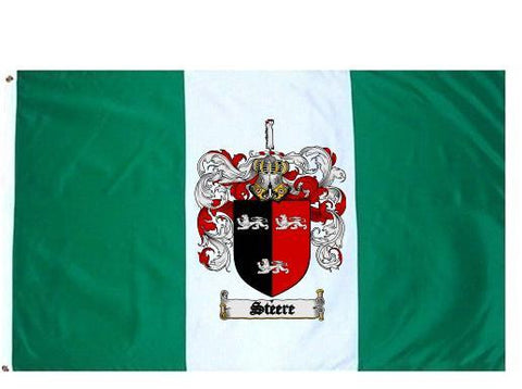 Steere family crest coat of arms flag