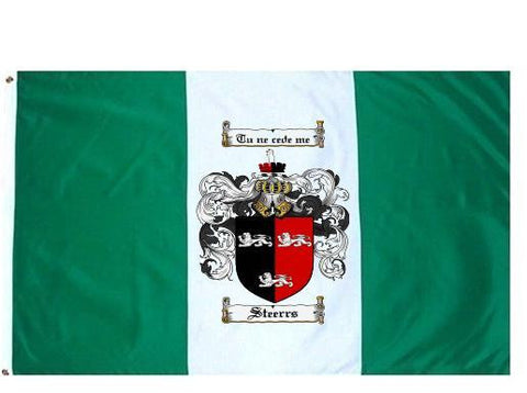 Steerrs family crest coat of arms flag