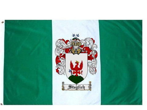 Steglich family crest coat of arms flag